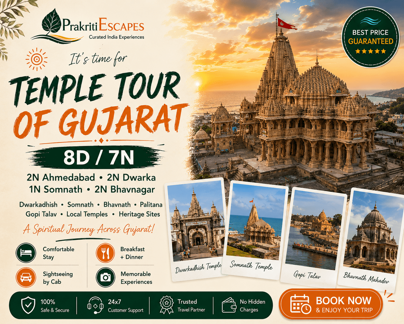 Temple Tour of Gujarat – 7N/8D tour package